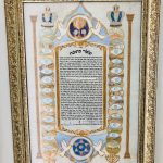 כתובה מודפסת על קלף, יצירת אומנות יהודית